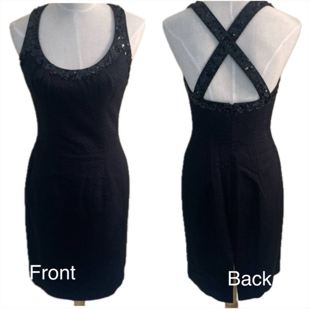 Black Vintage Elegant Party Sleeveless Dress from After Five